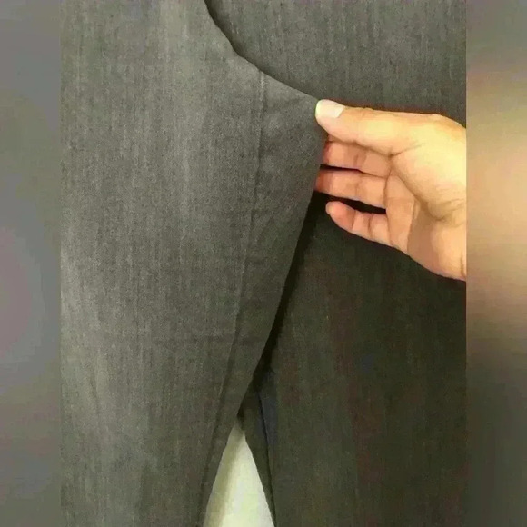 Worthington Petite Modern Fit Career Gray Straight Leg Pants Women 10 Petite - Picture 3 of 9